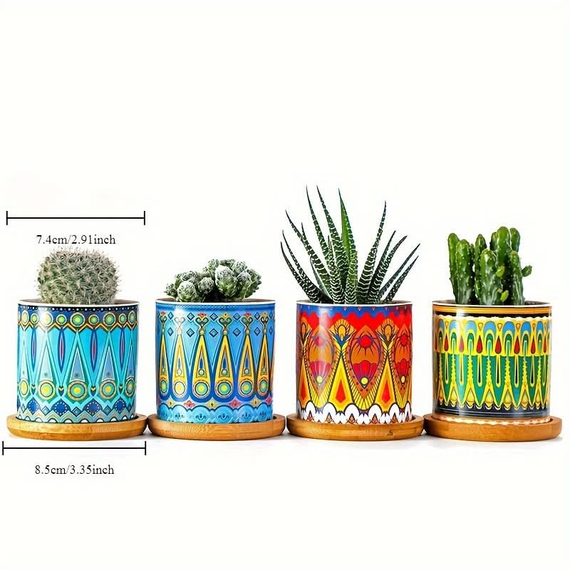 Modern Ceramic Succulent Planter for Decor
