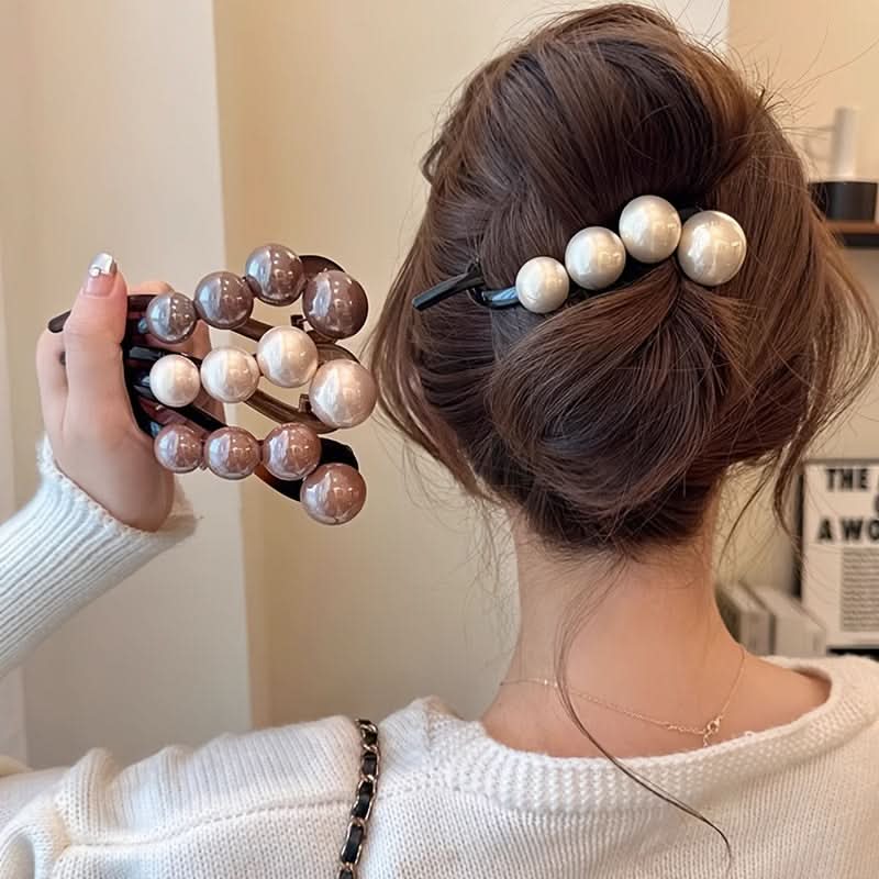 3pcs Vintage Imitation Pearl Hair Clips Set