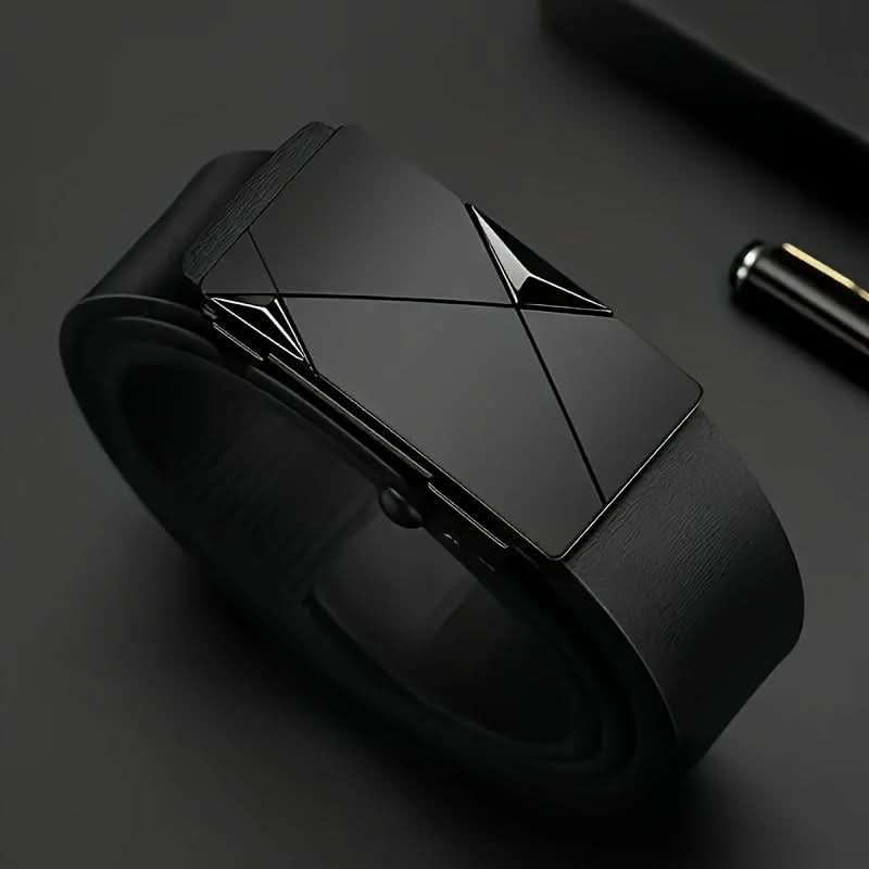 Men’s PU Leather Belt with Automatic Buckle