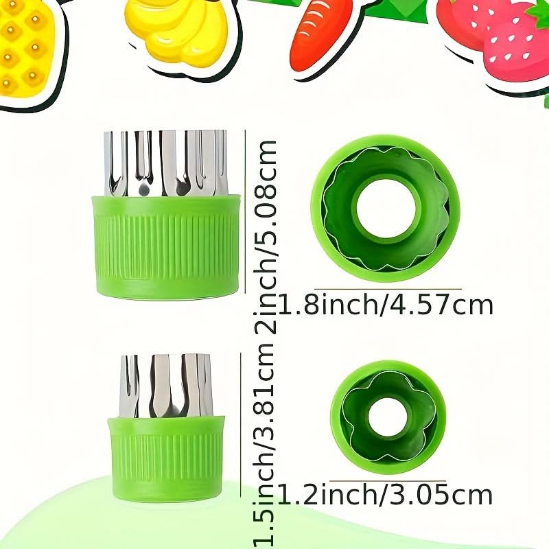 Mini Vegetable & Pastry Cutter Set - 9pcs
