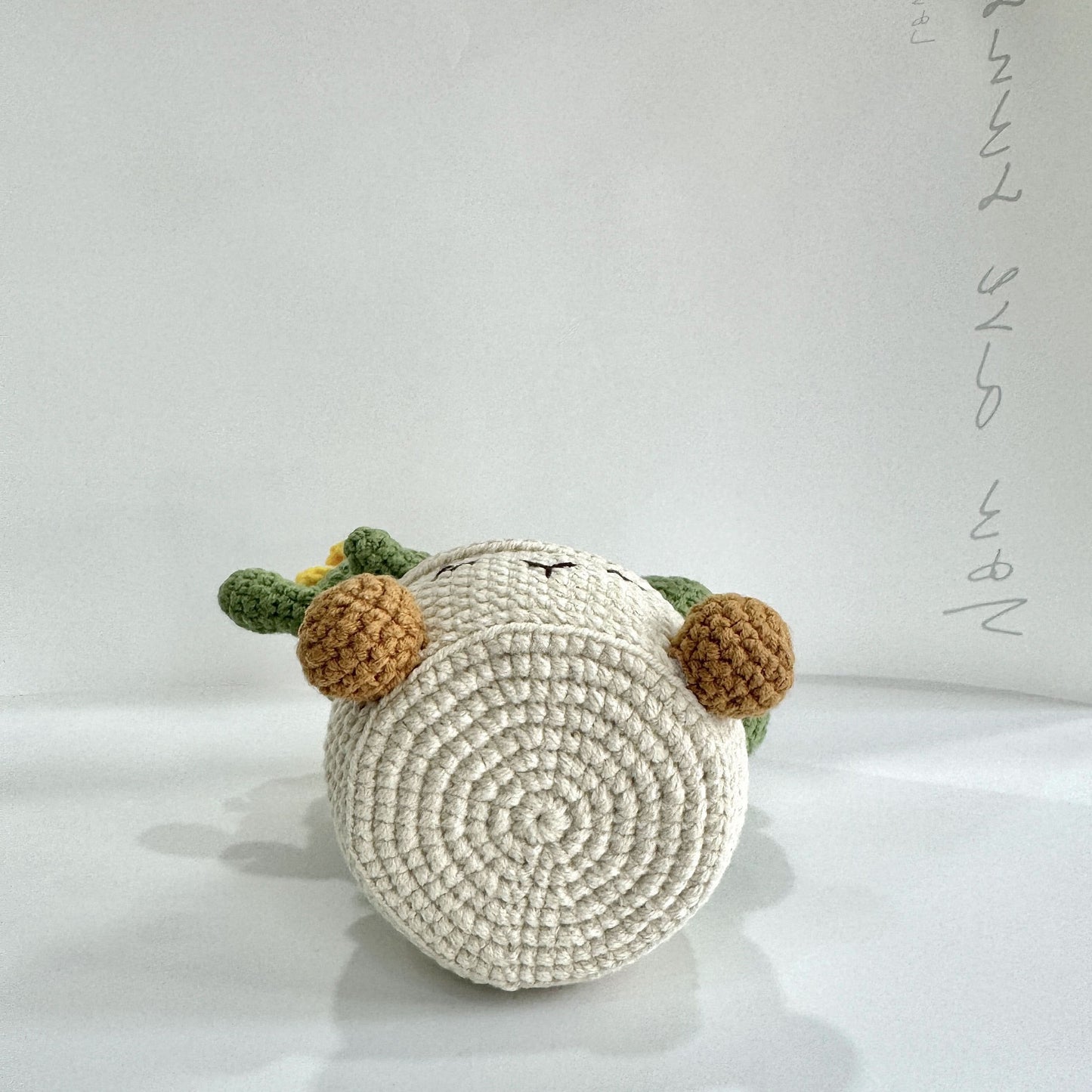 Handmade Crochet Cactus Artificial Plant with Container