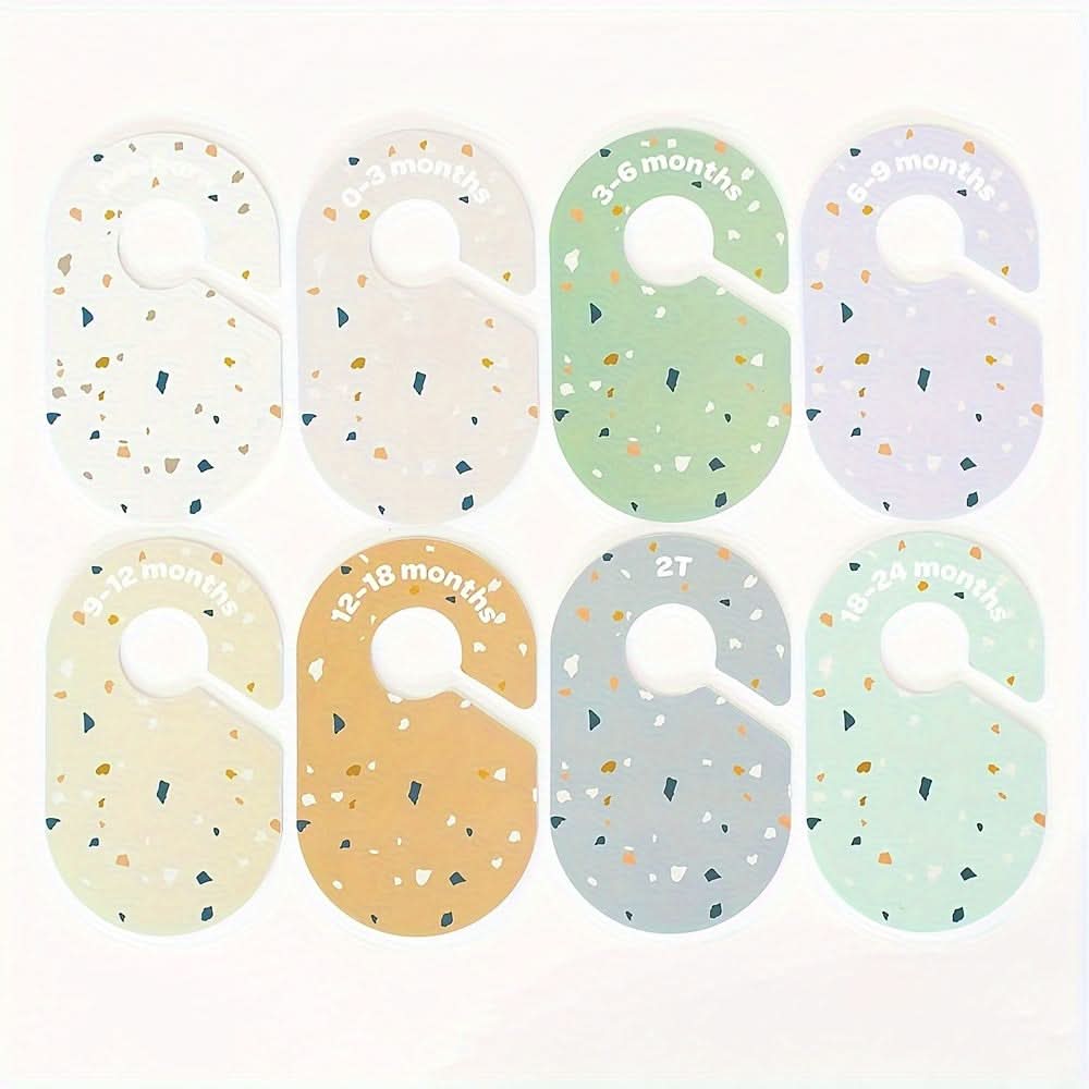 8pcs Newborn Closet Dividers – Double-Sided Size Organizers for Baby Clothes