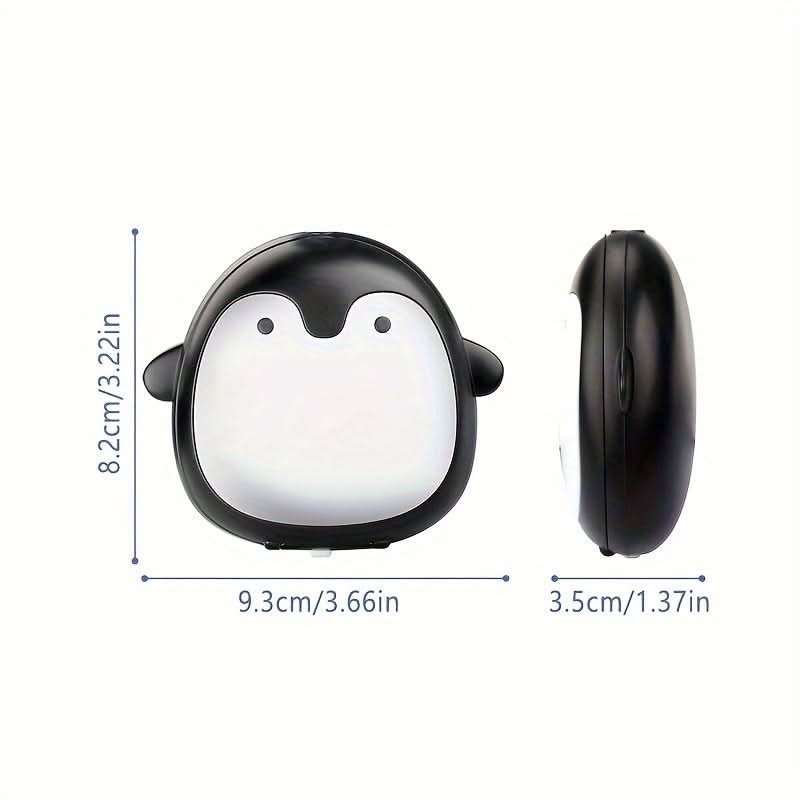 Electric Nail Grinder for Babies, Cartoon Penguin Design, 8 Grinding Heads