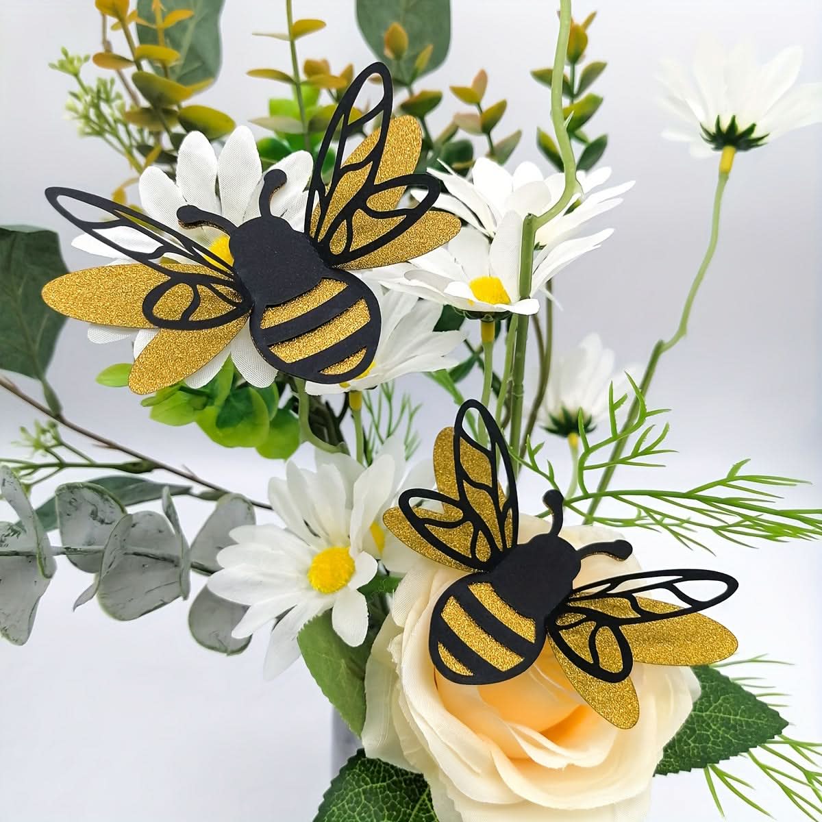 3D Bee Wall Stickers, Reusable Home Decor Set