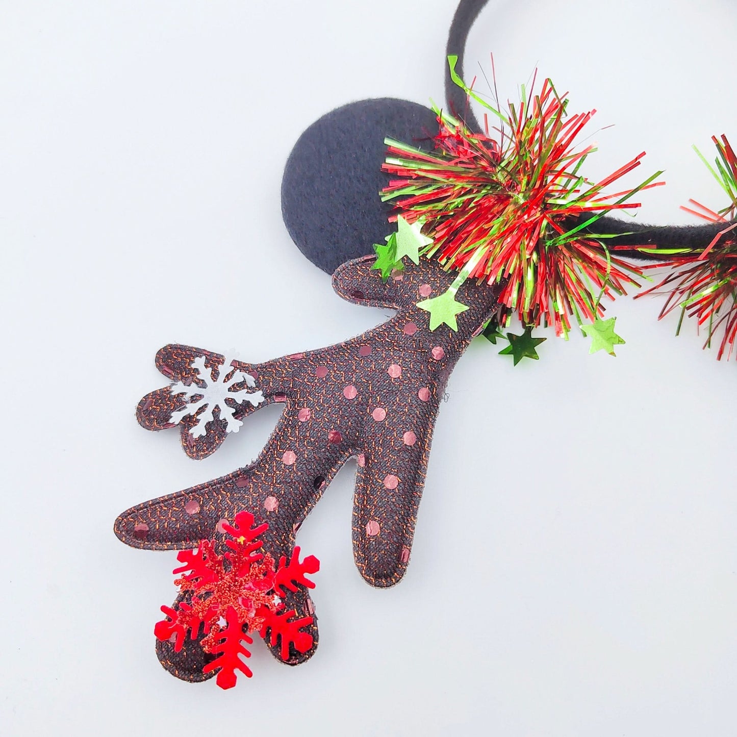4-Pack Christmas Reindeer Antler Headbands for Parties