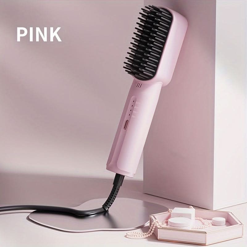 Ceramic Mini Hair Straightening Comb, 4 Temp Settings
