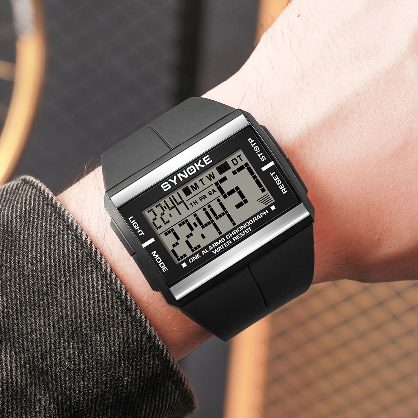 Men’s Digital Sports Watch with Alarm