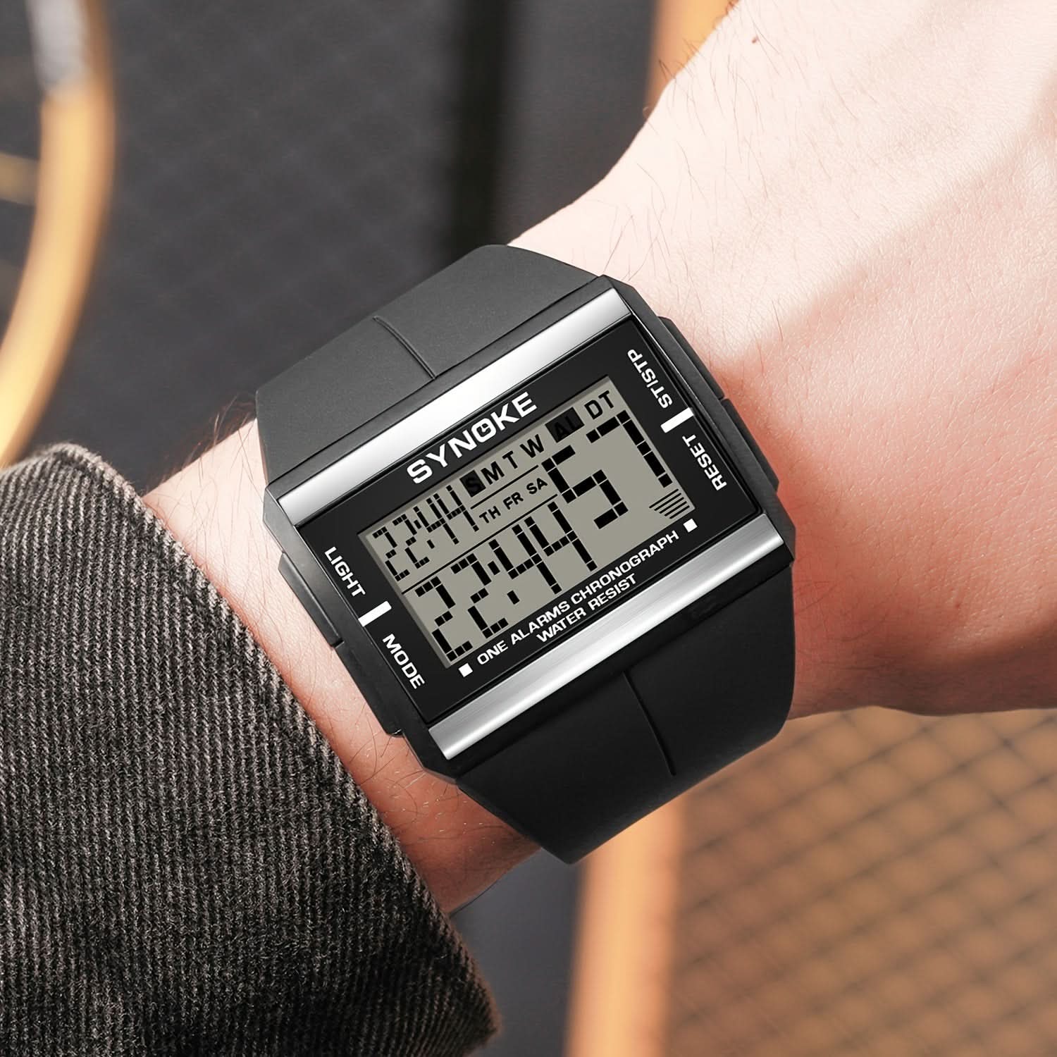 Men’s Digital Sports Watch with Alarm