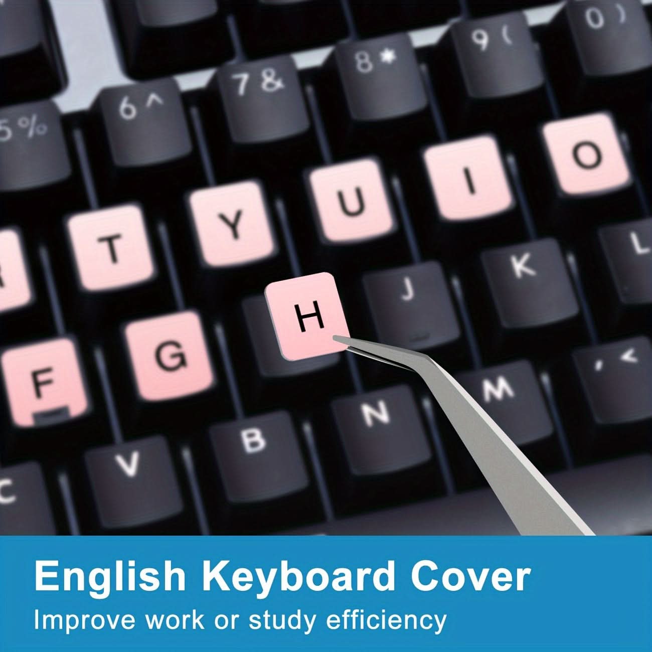 Pack of 2 Vibrant Universal Keyboard Stickers