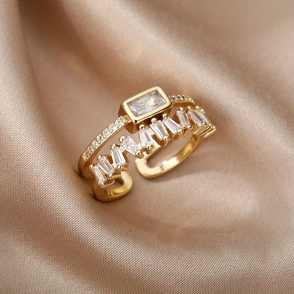 Boho Style Double Layer Copper Ring