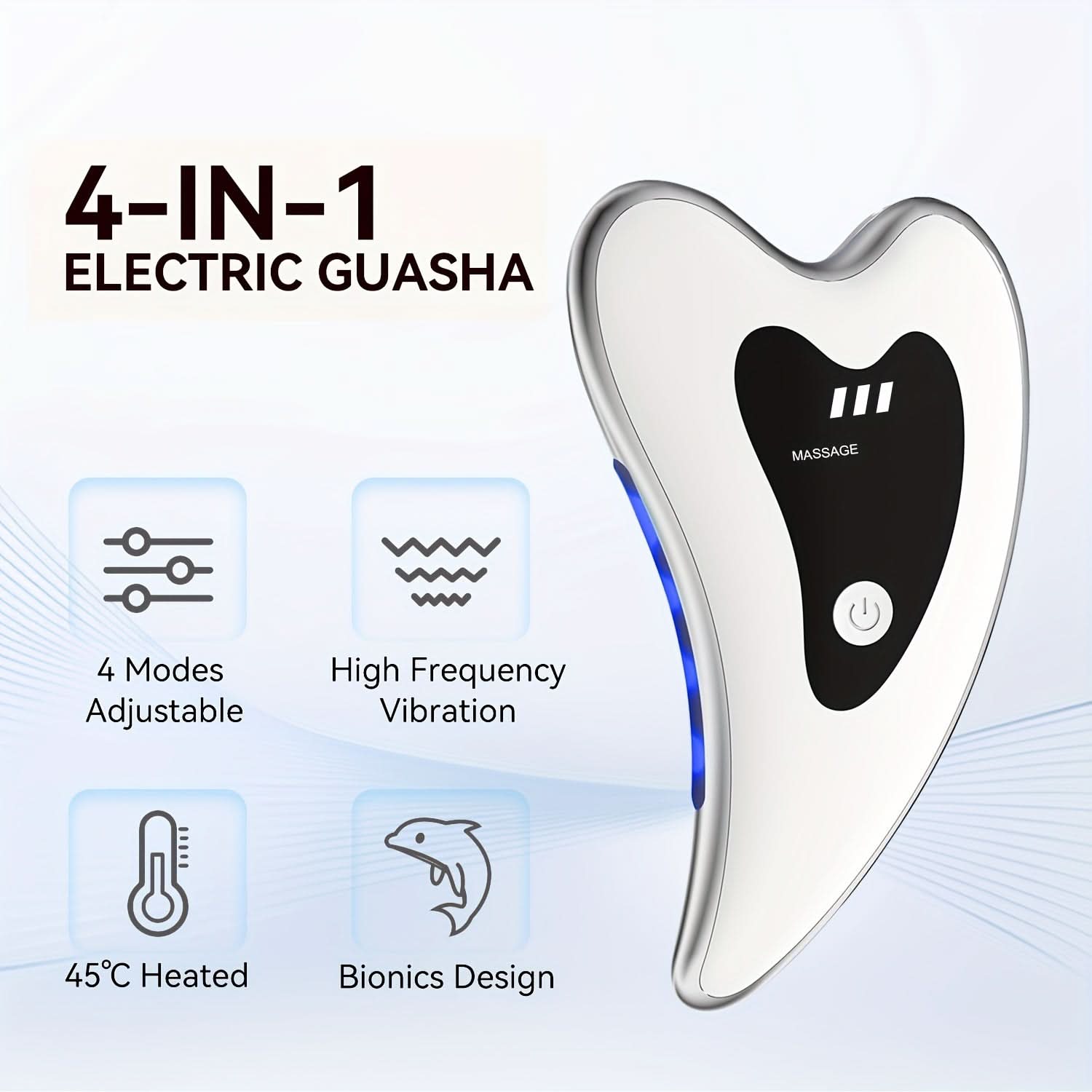 Rechargeable Facial & Neck Massager with LED