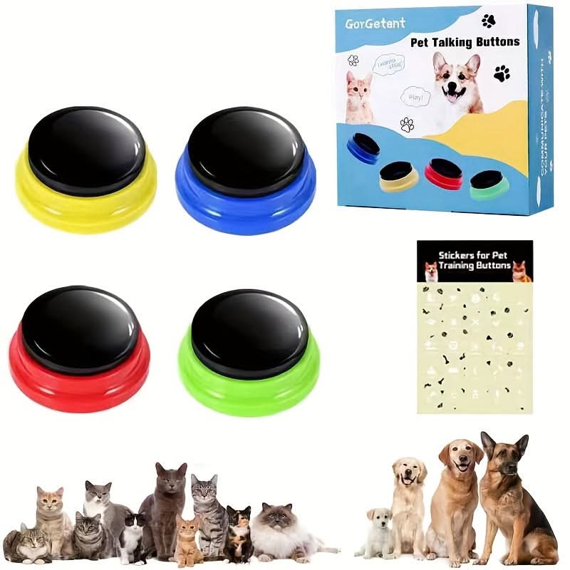 4pcs Dog Voice Training Buttons Set