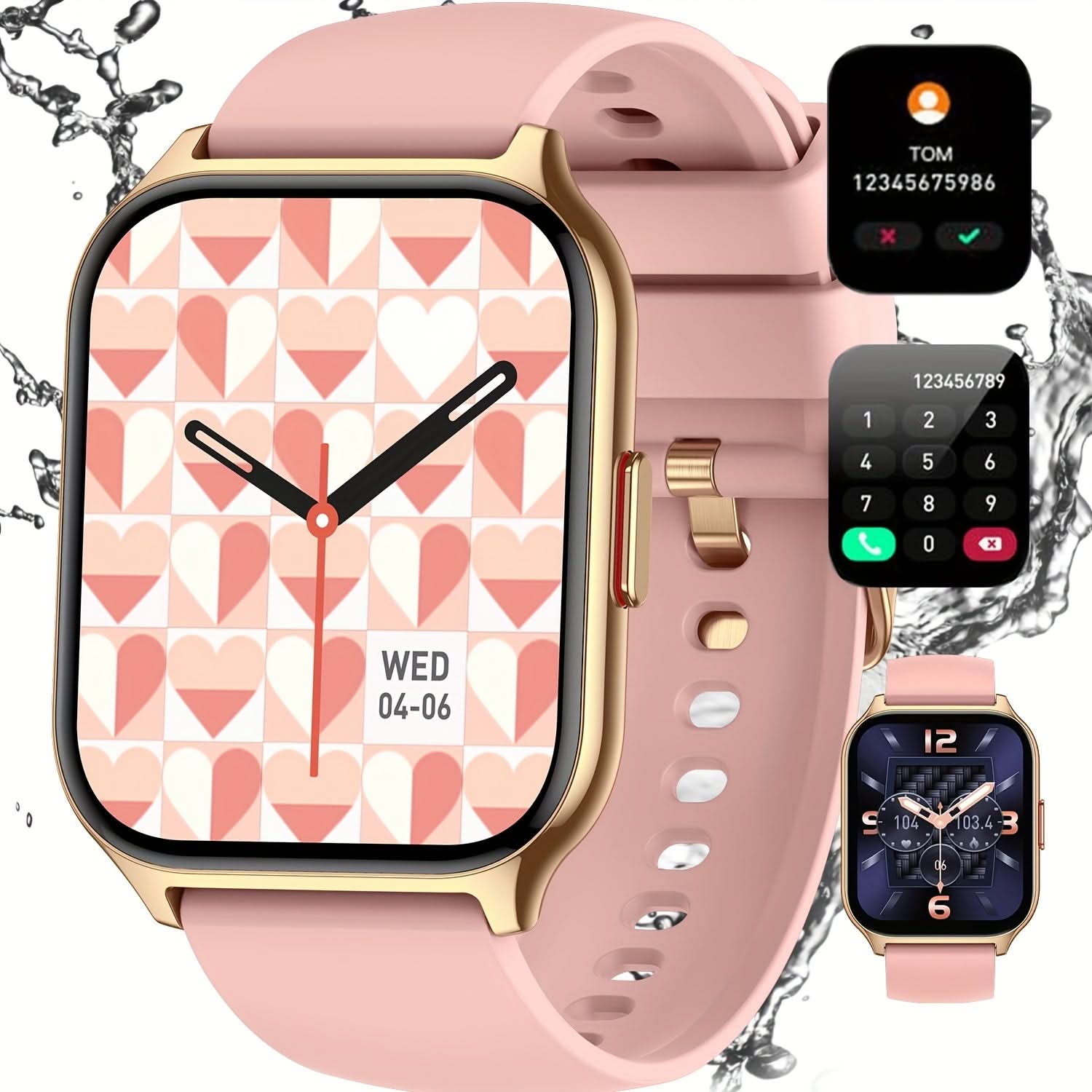 Outdoor Smartwatch for Unisex – 1.85" HD Tactical Fitness Watch