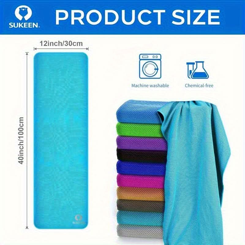 6-Pack Quick-Chill Cooling Towels – Soft, Breathable & Fast-Dry
