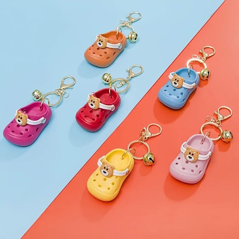 Grefay PVC Cartoon Bear Shoe Keychain Charm