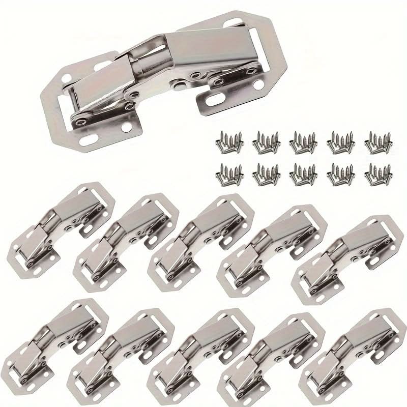 10-Pack Concealed Corner Folding Cabinet Hinges