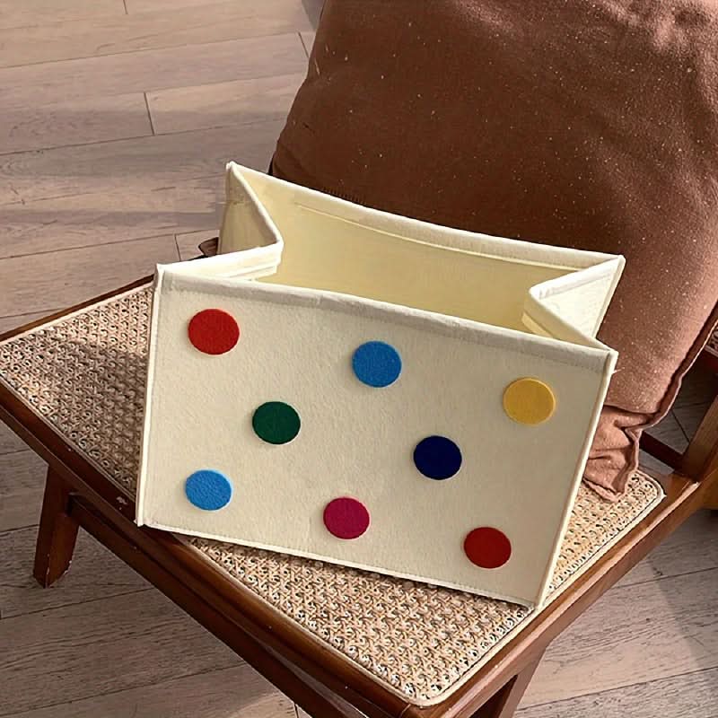 Animal-Themed Felt Storage Basket for Kids