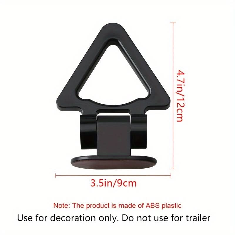 ABS Triangle Rear Tow Hook Sticker – Universal Car Bumper Decoration Trim
