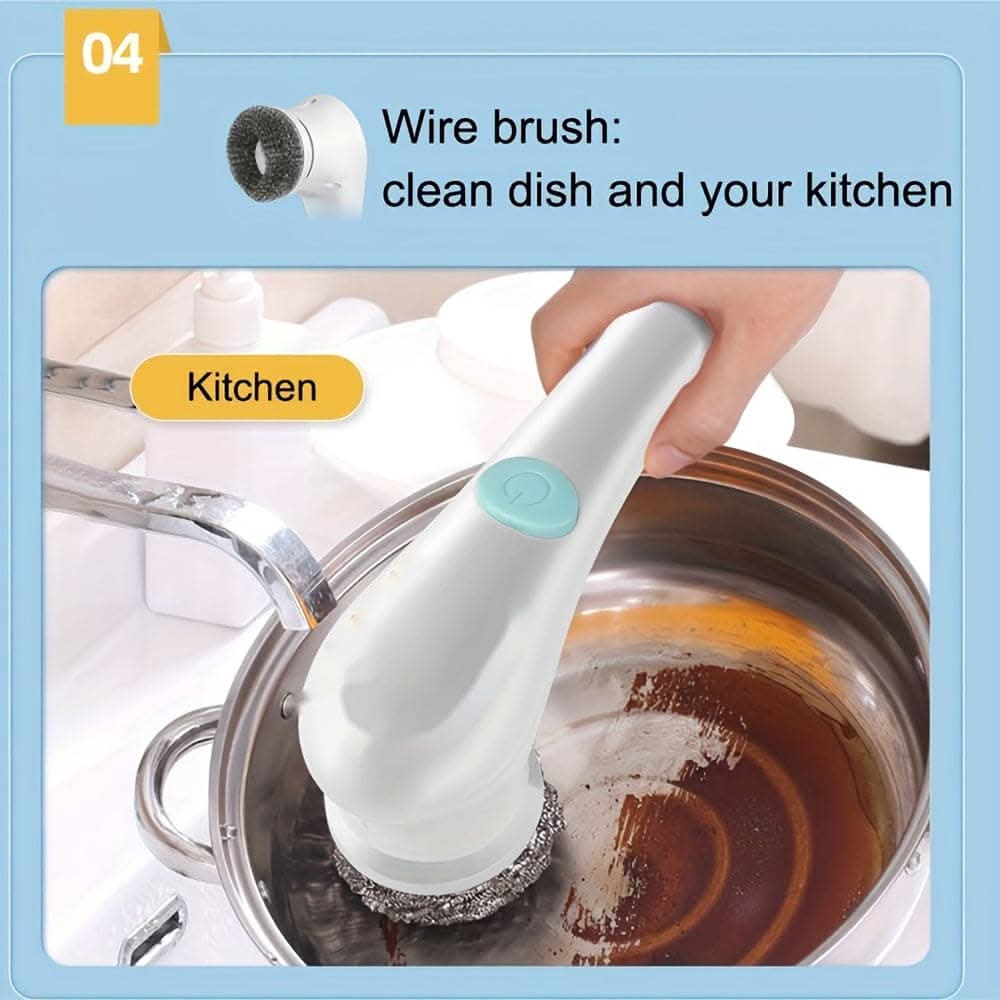 5-in-1 Cordless Electric Spin Scrubber