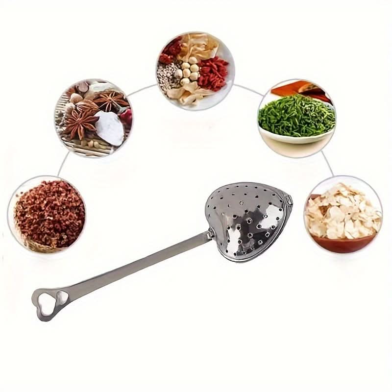 Heart-Shaped Stainless Steel Tea Strainer