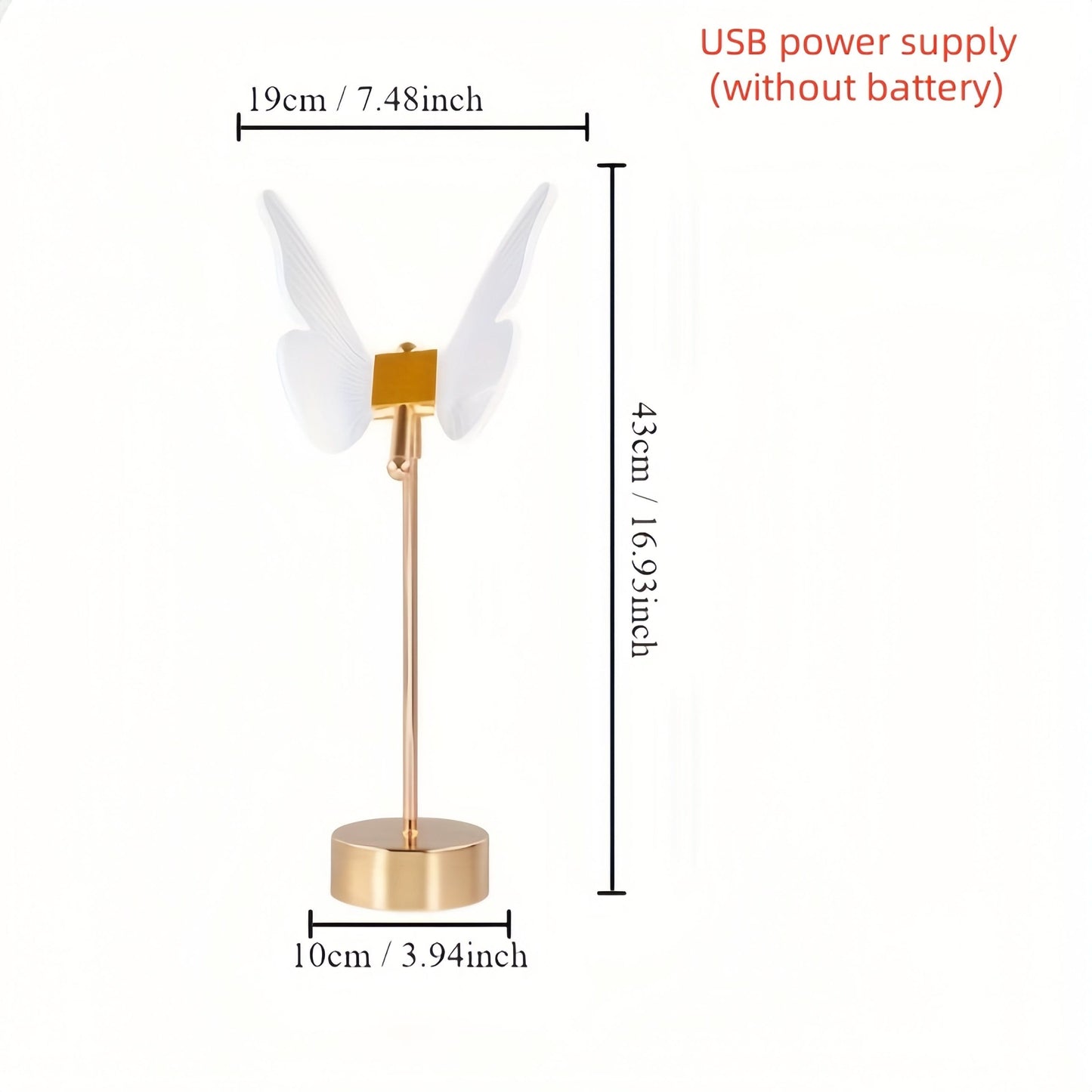 USB-Powered Butterfly LED Table Lamp for Decor