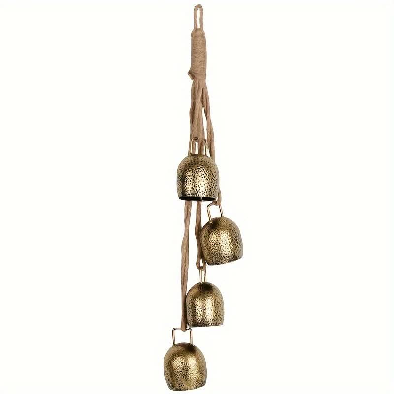 Rustic Iron Christmas Bell Chime, Indoor/Outdoor Decor