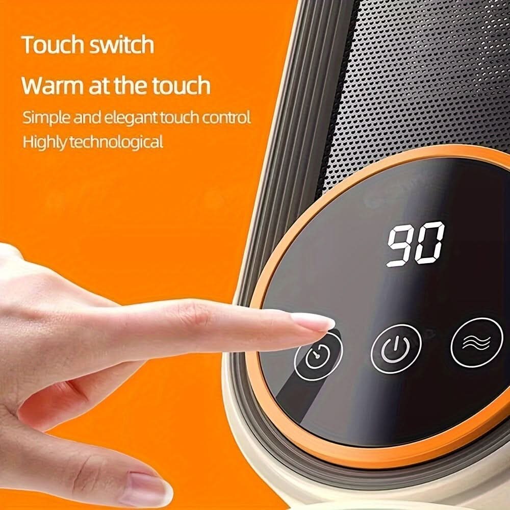 1200W Portable Electric Space Heater – Touch Screen with Remote