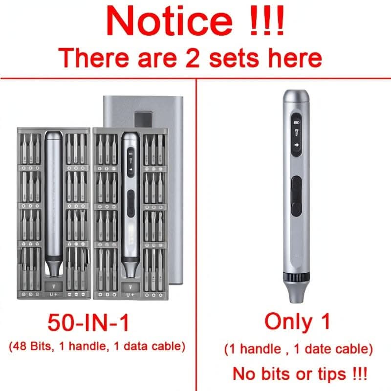 Precision Electric Screwdriver Set