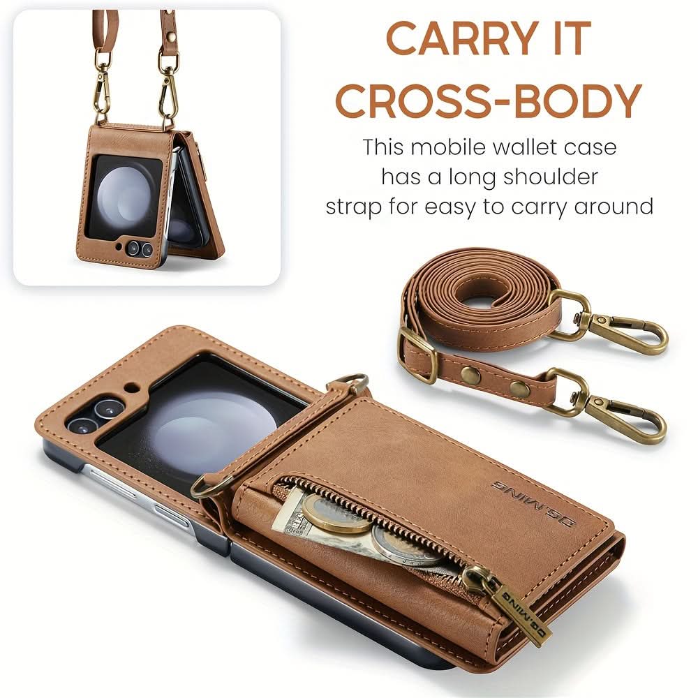Zipper Wallet Case for Samsung Galaxy Z Flip