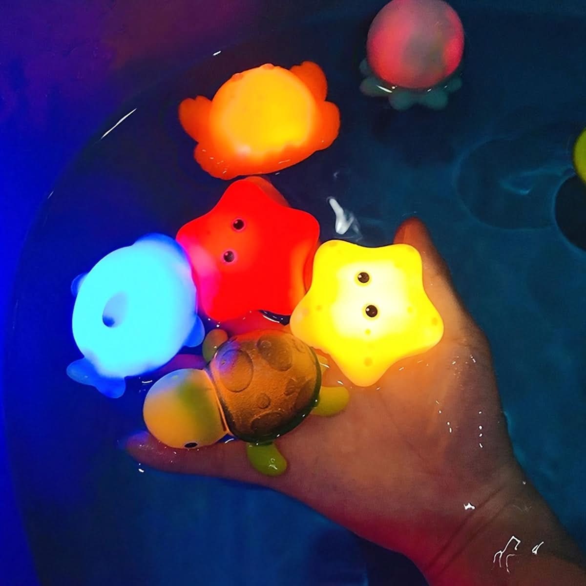 Light Up Fishing Bath Toy Set – Floating Bathroom Toy for Kids