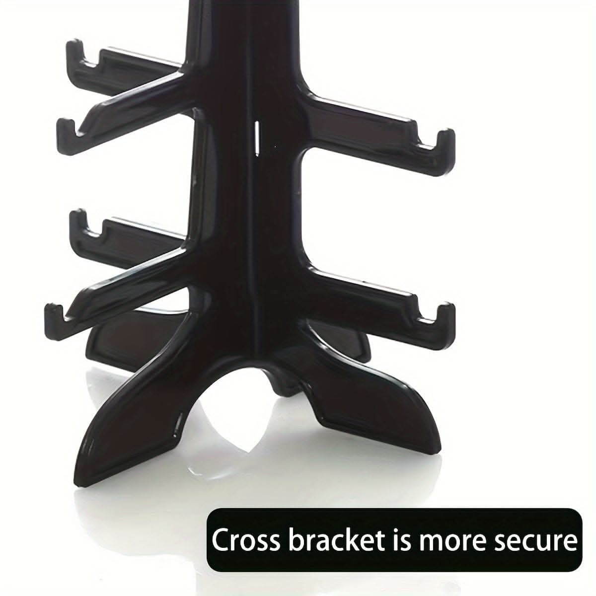 Simple Countertop Glasses Rack – Prong Design & Non-Slip