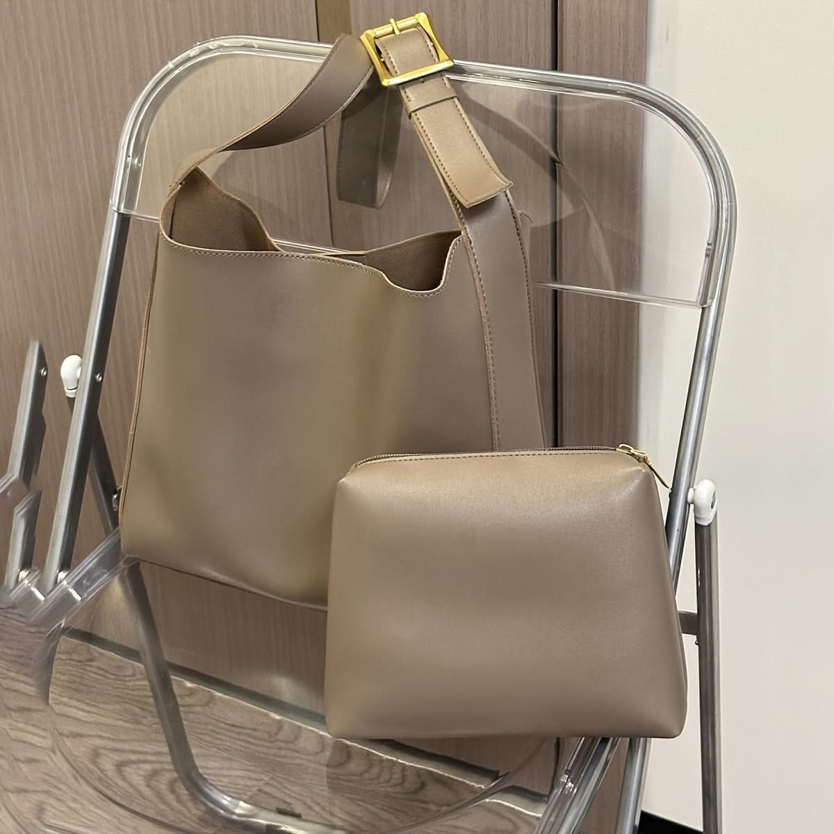 Stylish Casual Coin Purse and Tote Bag Set