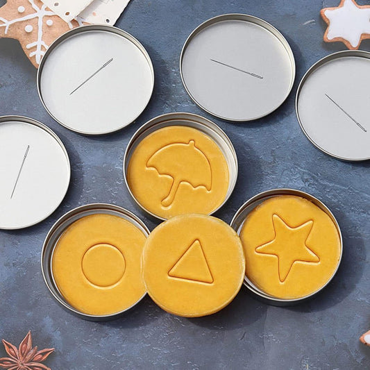 12PCS Stainless Steel Cookie Cutter Mold Kit with Press Disks & Tools