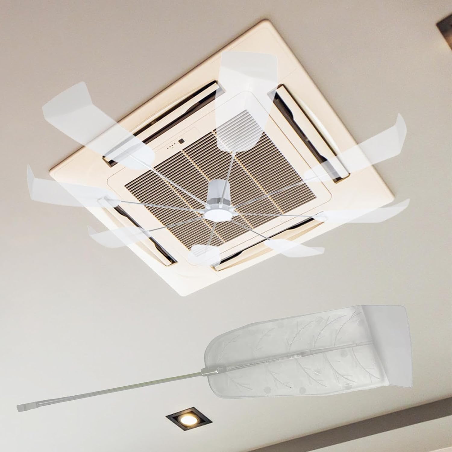 Central Air Conditioner Vent Deflector, Wind Baffle Anti Condensation Outlet Air Baffle for Hall