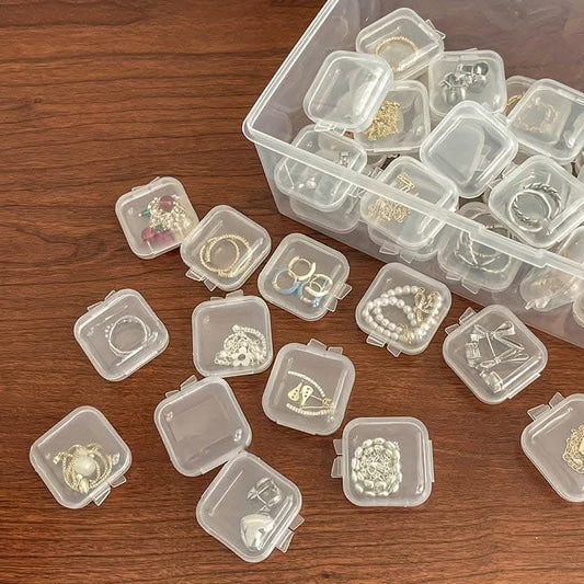 20 pcs. Boho Style Jewelry Storage Set – Elegant and Transparent