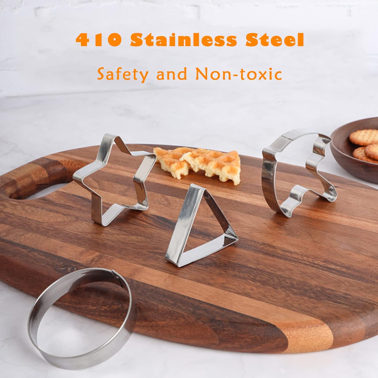 12PCS Stainless Steel Cookie Cutter Mold Kit with Press Disks & Tools