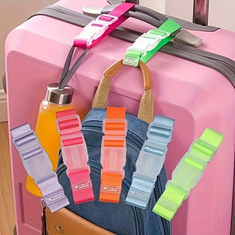 5pcs Travel Luggage Straps Adjustable & Durable