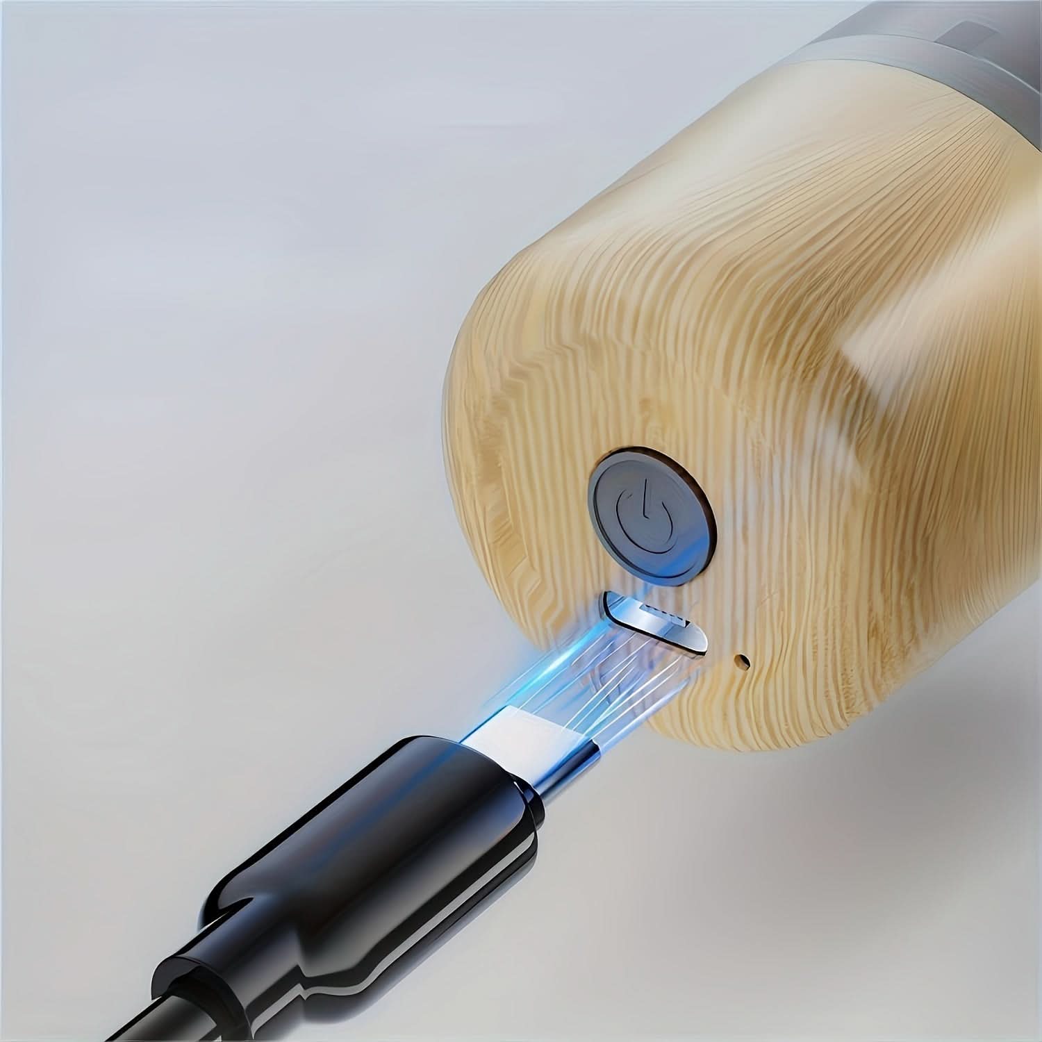 Washable Wood Grain Beard Shaver – Mini Electric Shaver