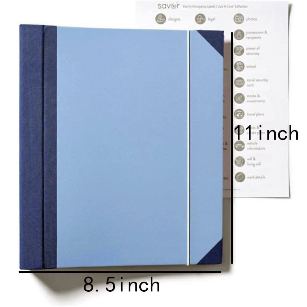 "PU Leather Document Organizer Folder with Pockets"