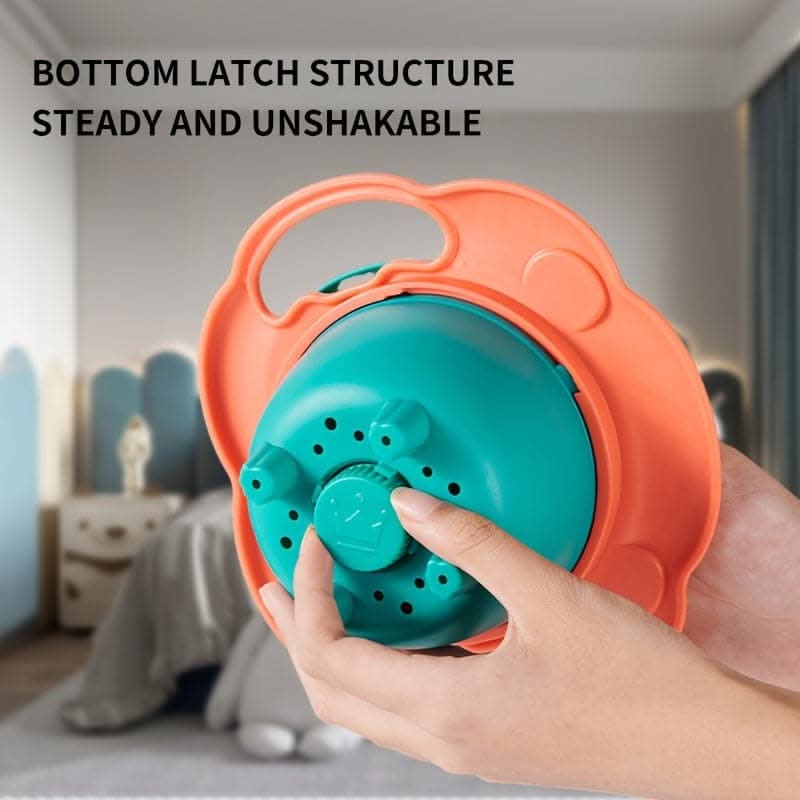 360-degree Rotating Gyroscope Bowl, Lion Bowl, Balance Bowl, Non-slip Eating Bowl
