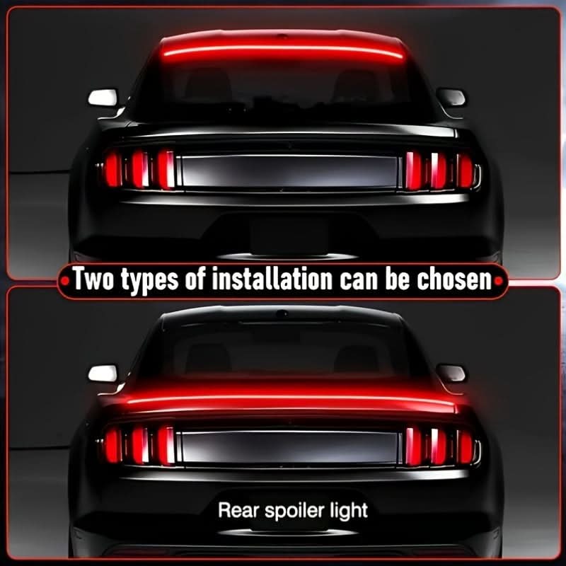 LED Carbon Fiber Spoiler Light Strip – 12V Flowing Ambient Tail Light