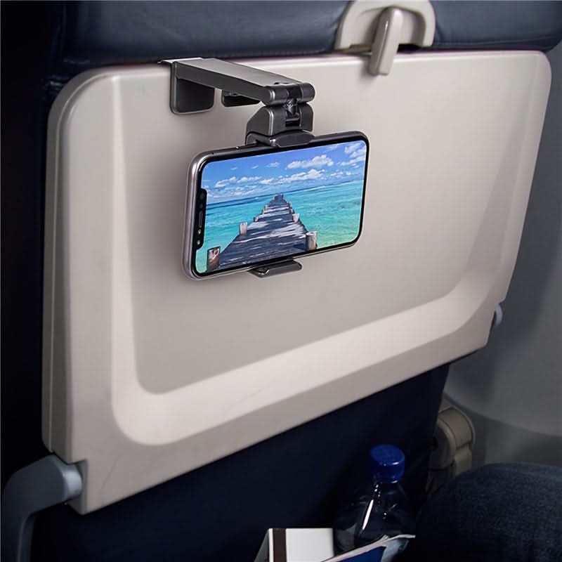 Portable Airplane Phone Holder – Adjustable Rotatable Travel Stand for Train