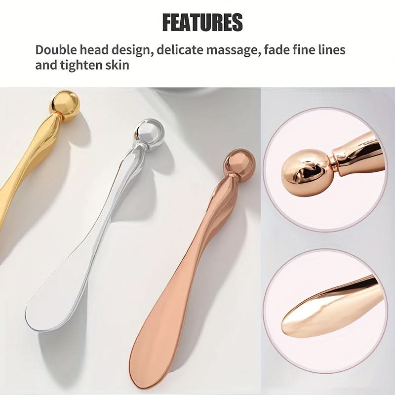 2pcs Metal Eye Cream Applicator & Face Roller