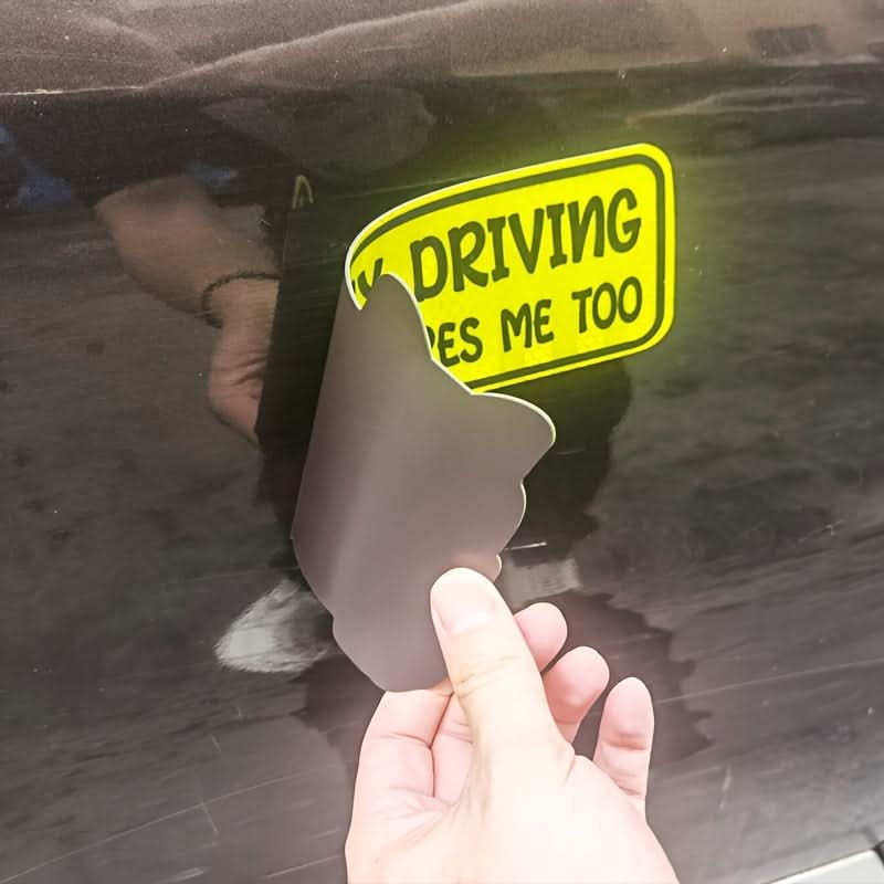 Reflective ‘Novice Driver’ Magnetic Car Stickers – Waterproof & UV-Resistant