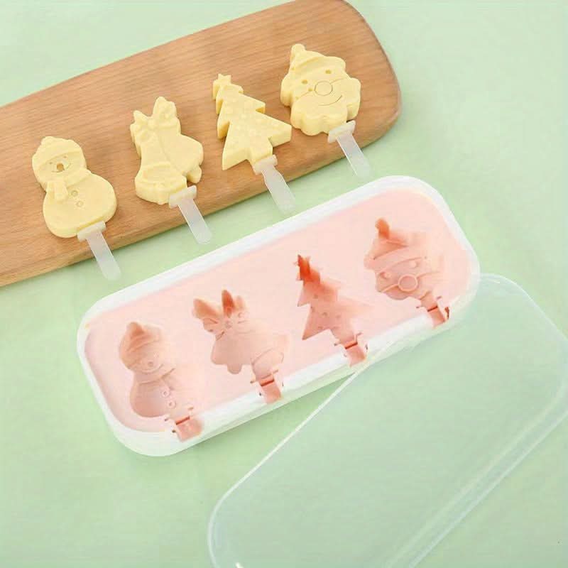 BPA-Free Silicone Ice Pop Mold - DIY Popsicle & Ice Cream Maker