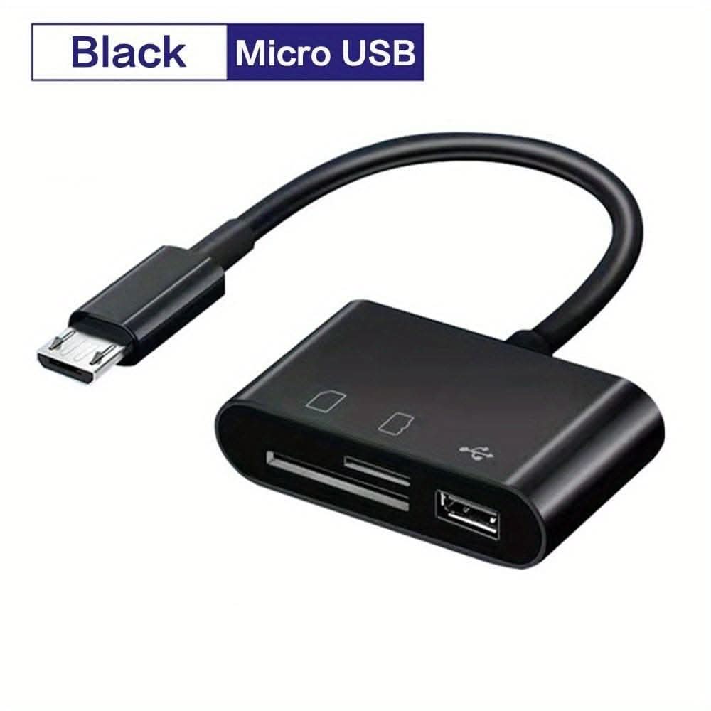 3-in-1 SD Card Reader OTG Adapter