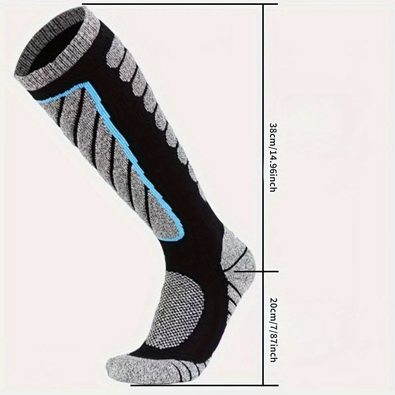 5 Pairs Thermal Hiking Socks - Moisture-Wicking