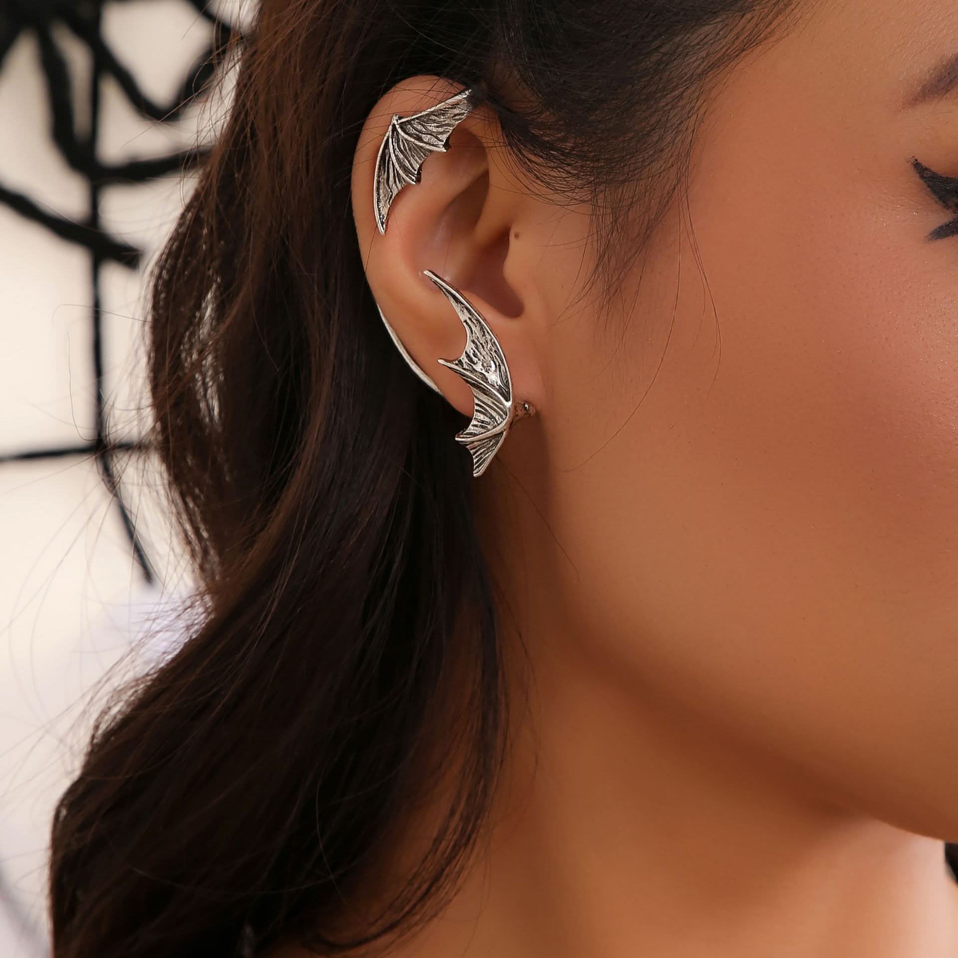 Punk Bat Wing Alloy Ear Cuff