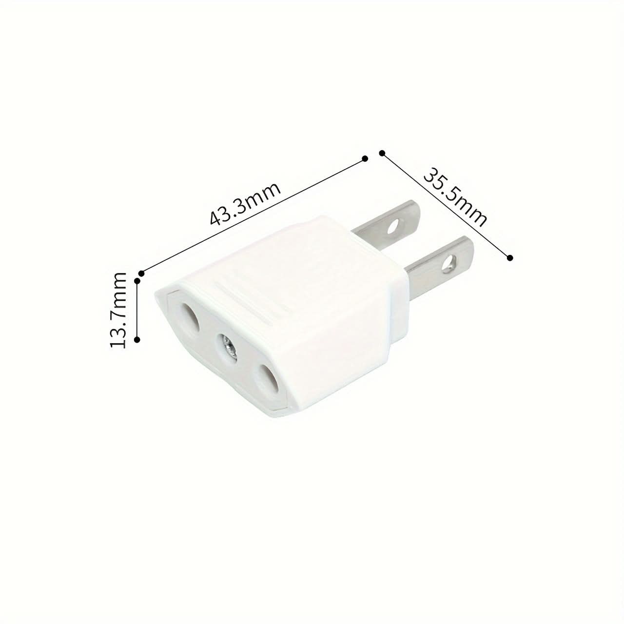 Pure Copper US to EU Plug Converter - Voltage 85V-265V