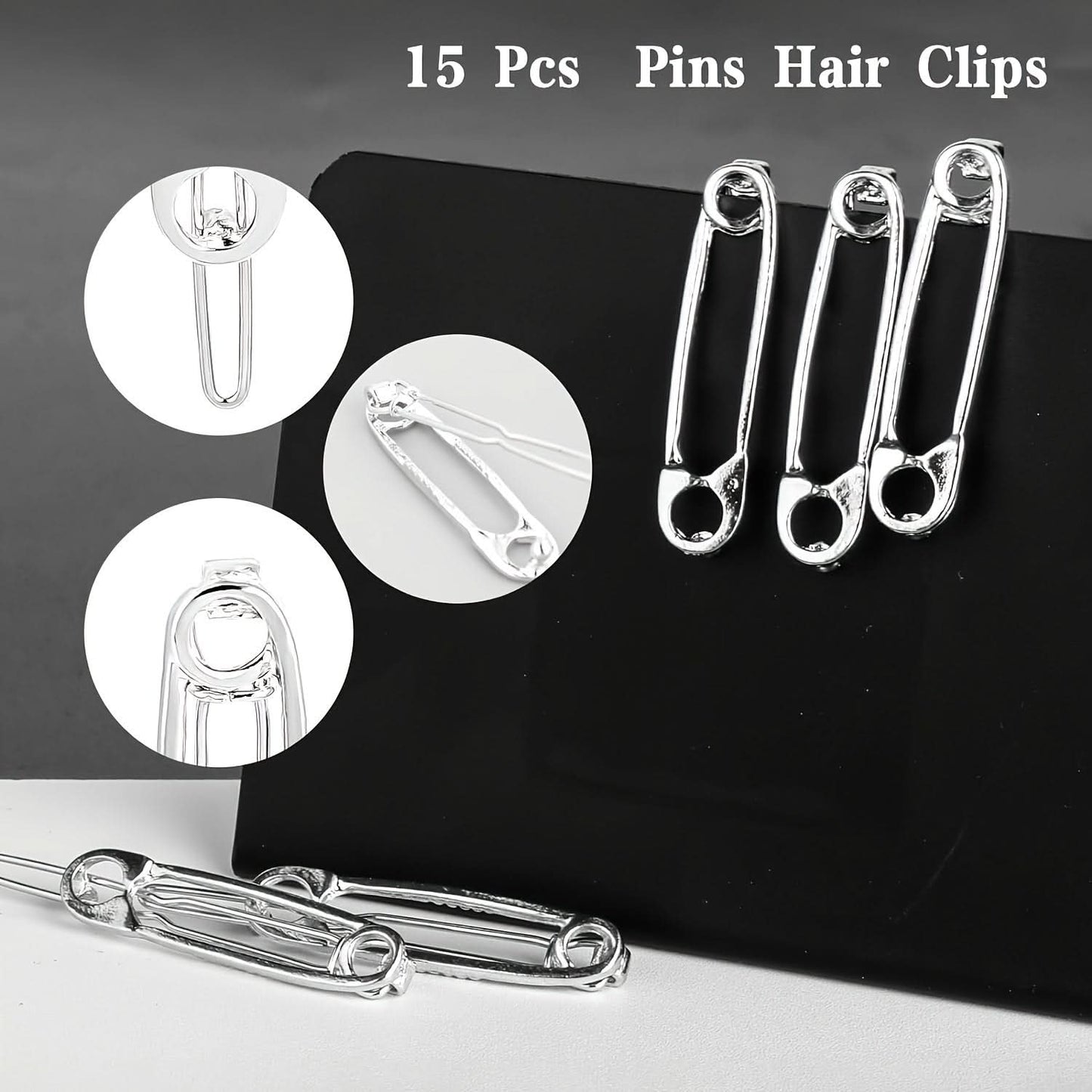 12 Pcs Vintage Gothic Y2K Hair Clips Set